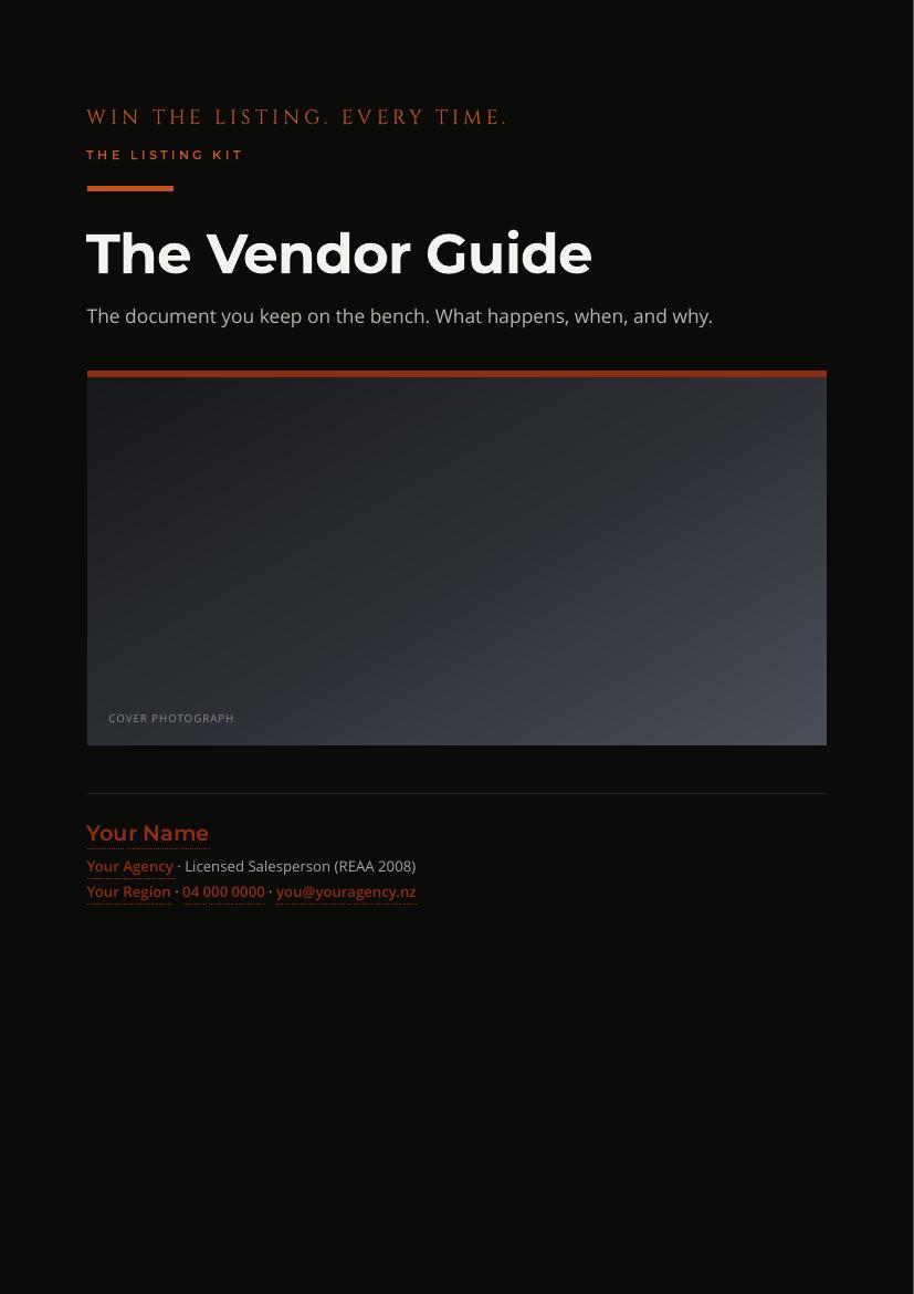 The Vendor Guide cover